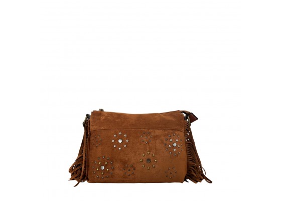 Bolso Bandolera Tachuelas Efecto Ante